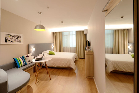 bedroom with sitting area