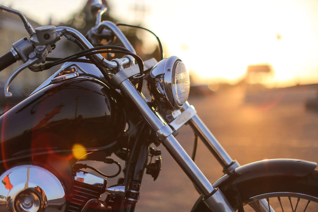 Close up of motorcycle