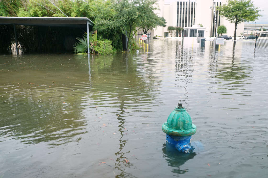 City street flooded